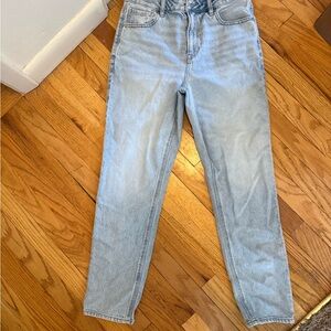 American Eagle Outfitters Mom Jeans High Rise Light Blue Jeans